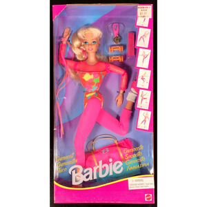 Rare Vintage 1993 Mattel Gymnast Barbie Doll 11921 Poseable New In Box